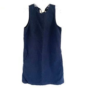 Michael Stars Riley Shift Dress Dark Blue Textured Cotton